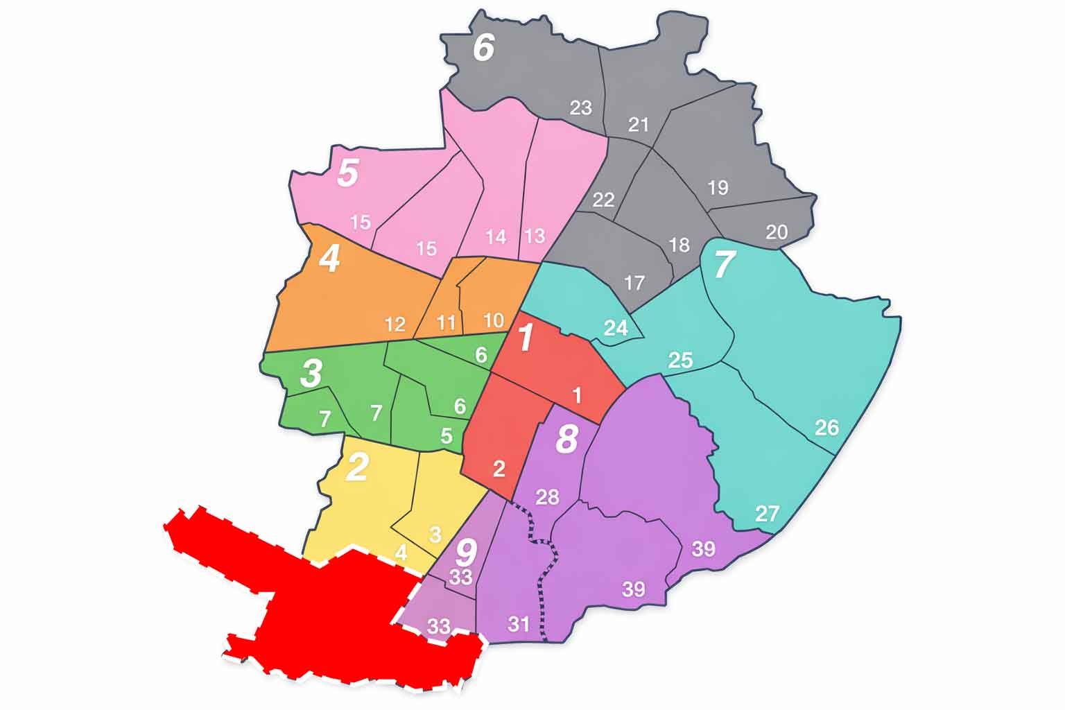 Турин районы города Mirafiori Sud