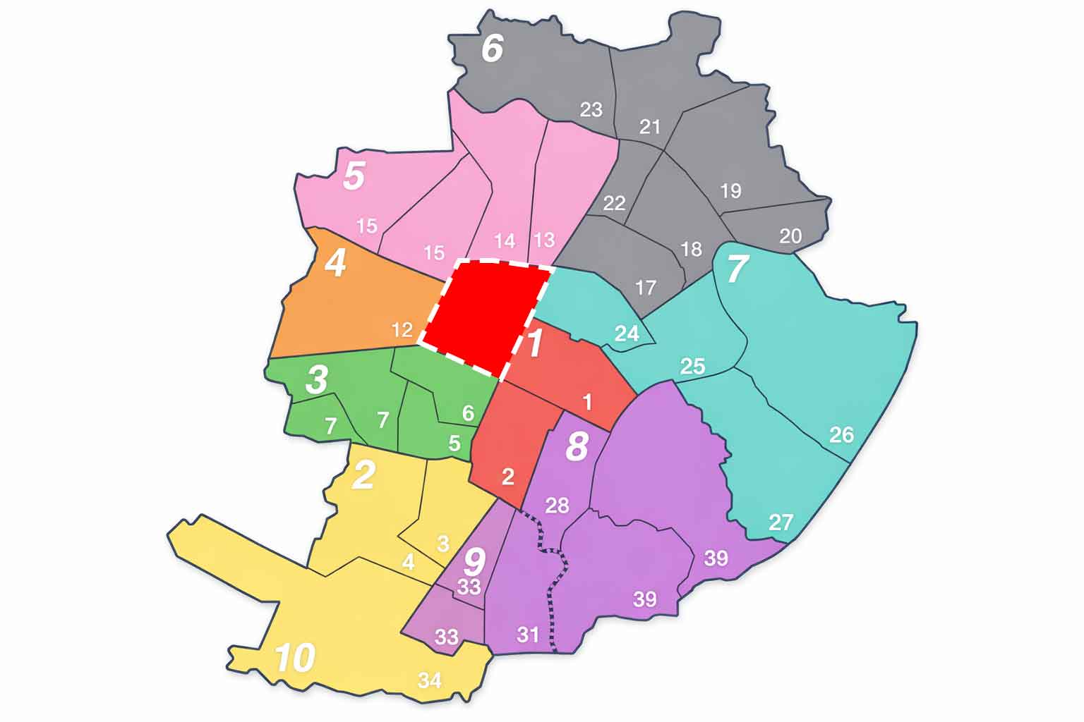 Турин районы города Cit Turin / Campidoglio / San Donato